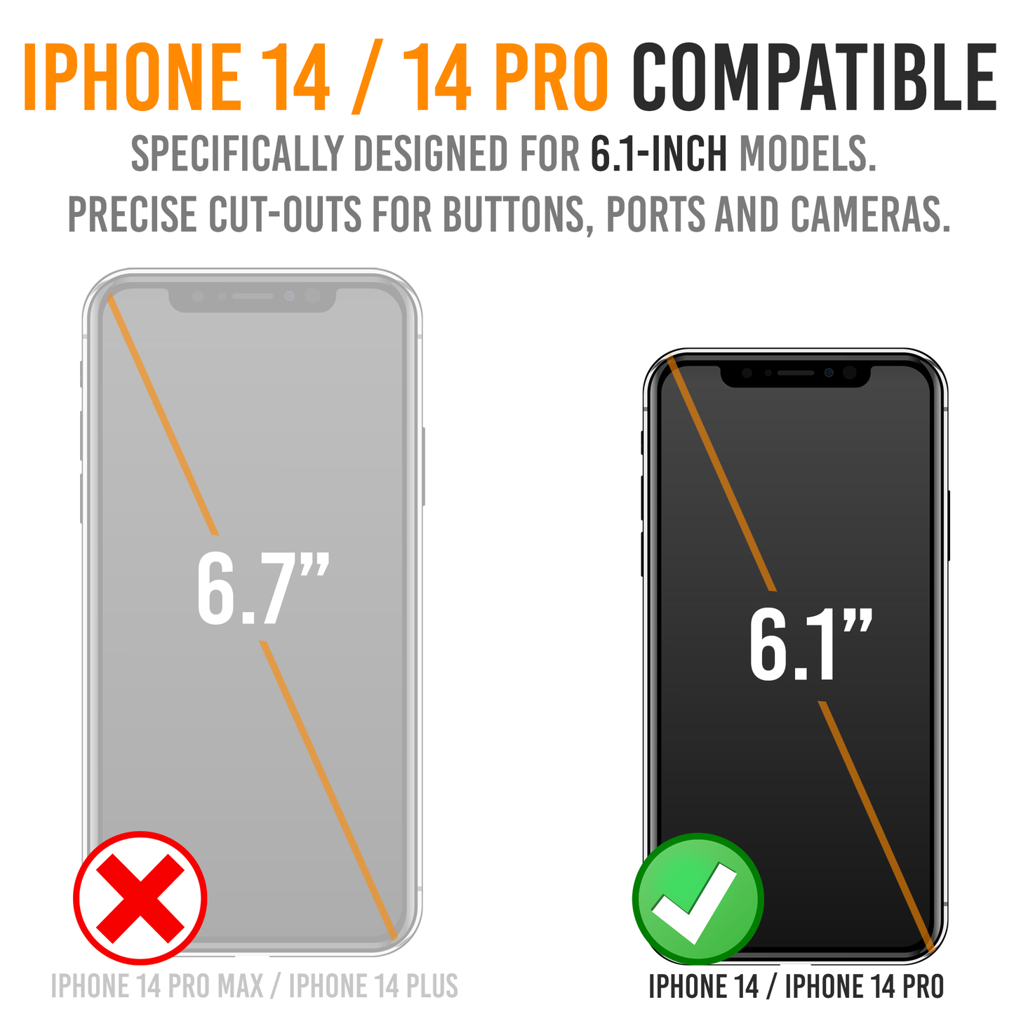 Refurbished Battery Case for iPhone 14/14 Pro with Wireless Charge