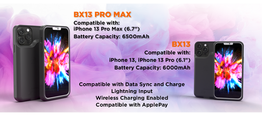 iPhone 13 battery cases by Alpatronix have been released!