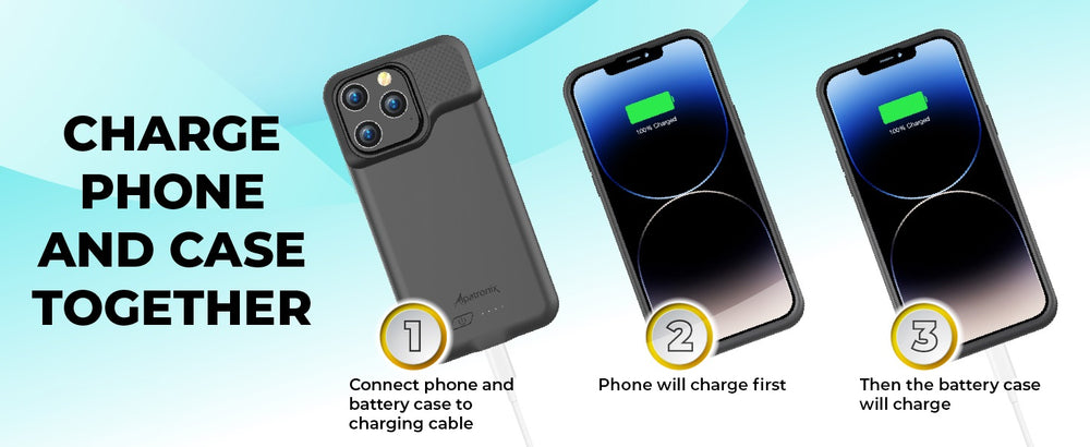 Battery Case for iPhone 15/15 Pro with Wireless Charging (BX15)