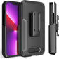 Holster with Belt Clip and Stand for Alpatronix iPhone 14/13/12 Pro Max Battery Case