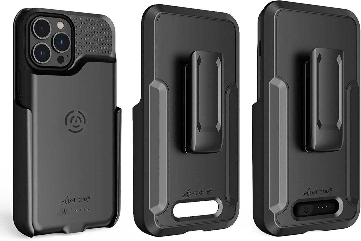 Holster with Belt Clip and Stand for Alpatronix iPhone 14/13/12 Pro Max Battery Case